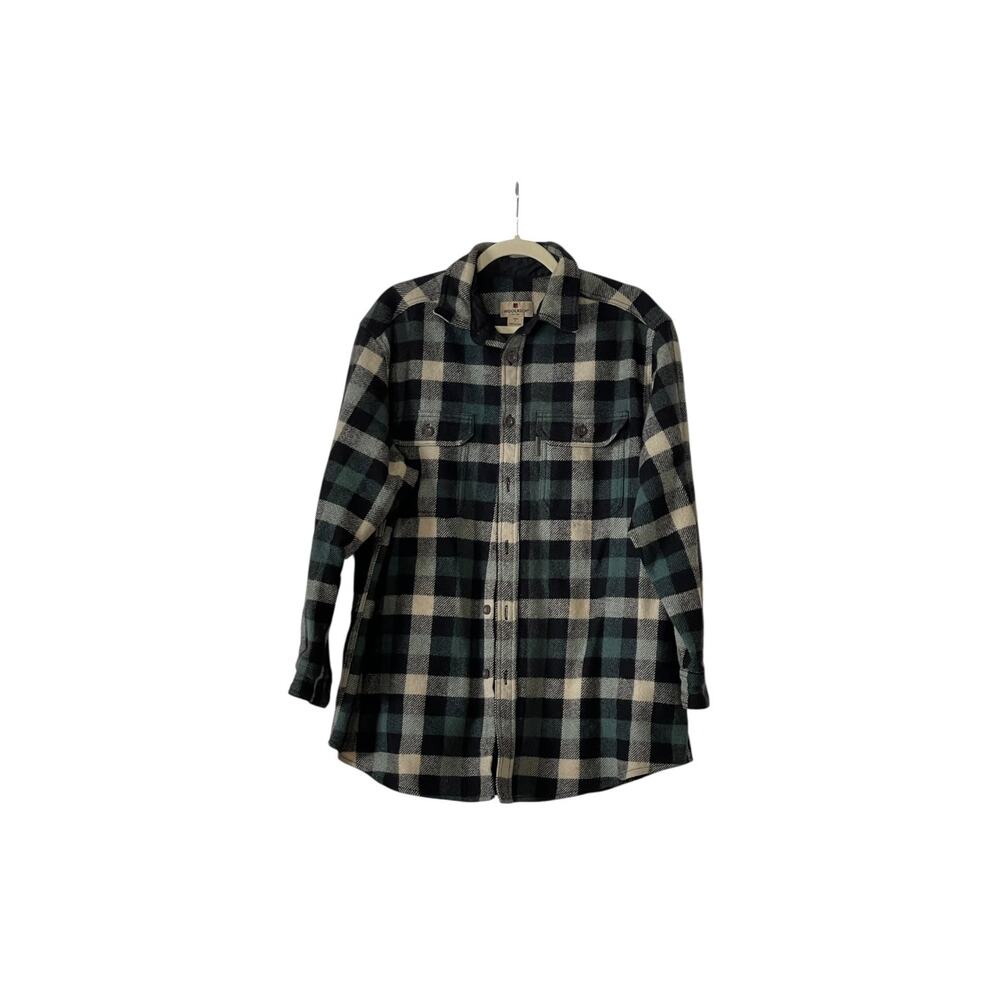 Vintage Woolrich Flannel Shirt Plaid Wool Jacket shacket Large